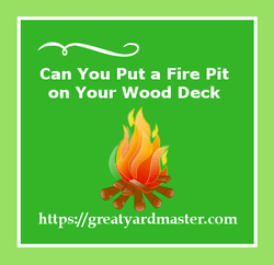 can you put a fire pit on your wood deck
