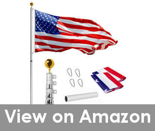 extra thick telescopic flagpole