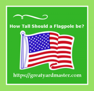 how tall should a flagpole be