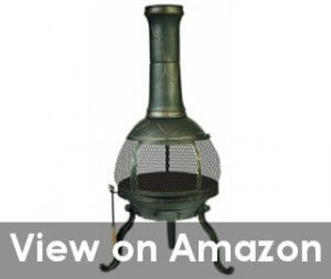 large and beautiful cast iron chiminea