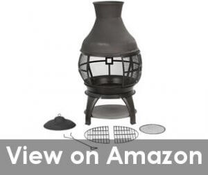 versatile and durable chiminea with cooking grill