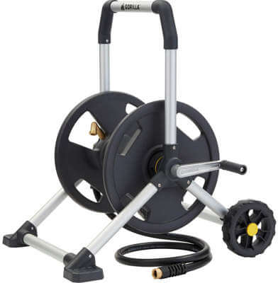 Gorilla Aluminum Zero-Rust Upright Hose Reel