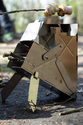 Vire Mini Folding Rocket Stove for Cooking